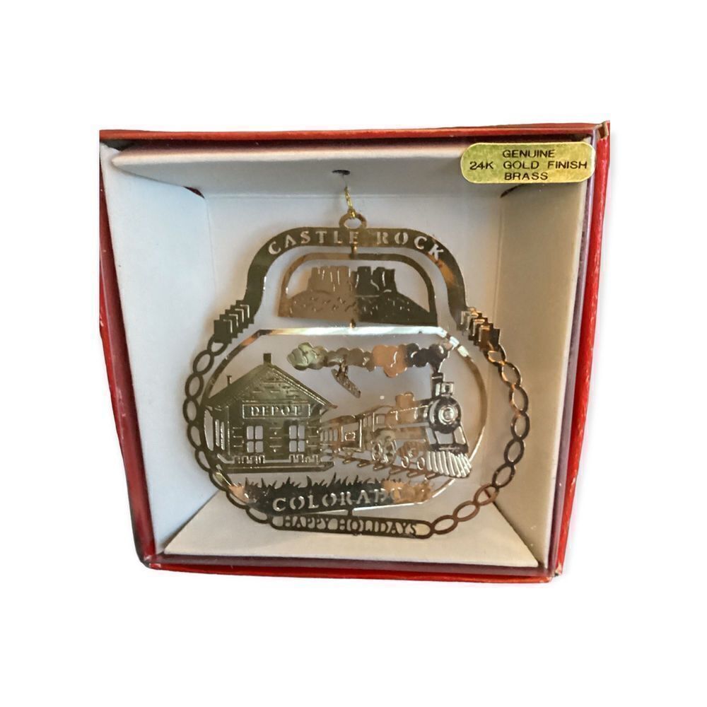 1995 Nation’s Treasures Castle Rock Colorado Christmas Ornament